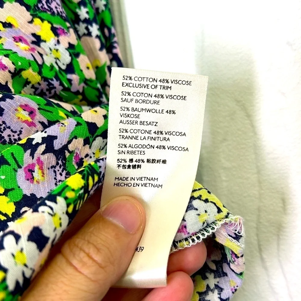 Anthropologie - Maeve Ashleigh Puff Sleeved Floral Button Down Blouse Size Small - Picture 10 of 13